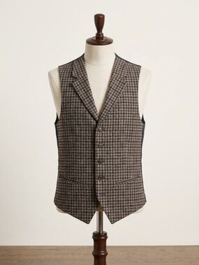 Suitsupply Vest and Pants combo in grey/brown check BRAND NEW never worn